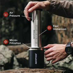 AeroPress Coffee Maker - Steel