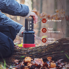 AeroPress Go Travel Coffee Maker & Flow Control Filter Cap Bundle