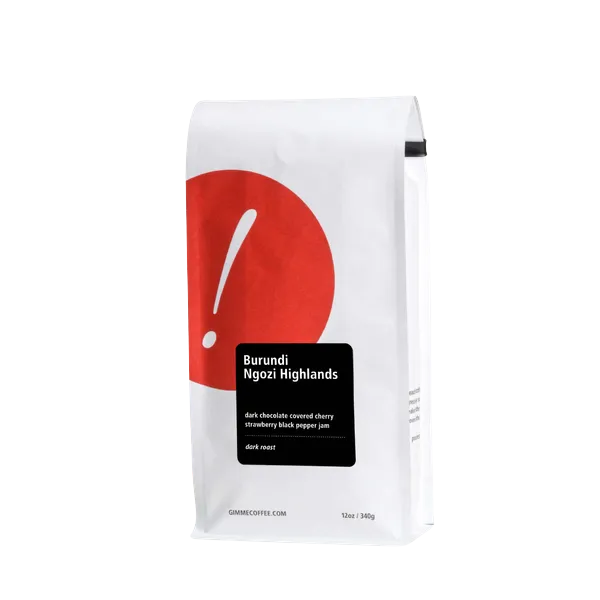 Burundi Ngozi Highlands Dark Roast 12 oz