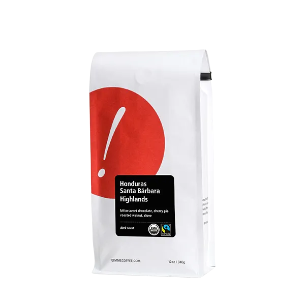 Honduras Santa Barbara Highlands Dark Org FT 12 oz