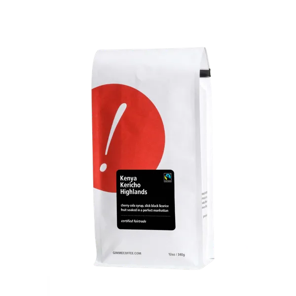 Kenya Kericho Highlands Fairtrade Dark Roast 12 oz