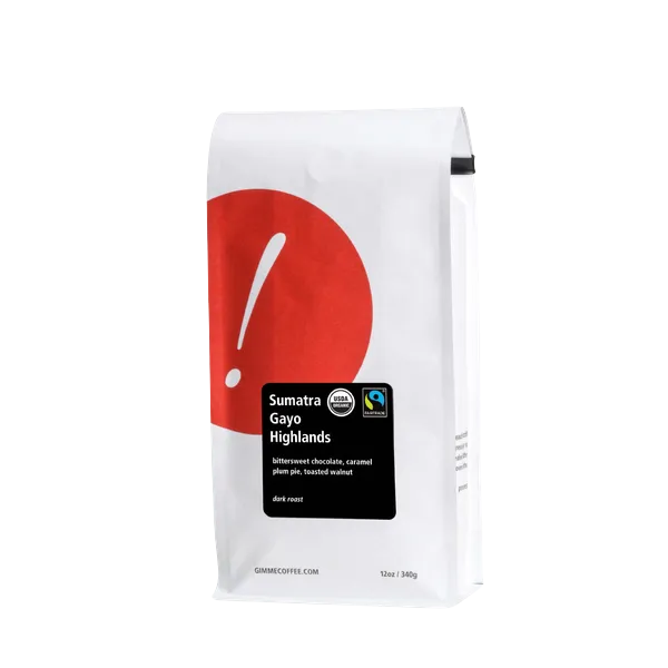 Sumatra Gayo Highlands Dark Roast FT Organic 12 oz