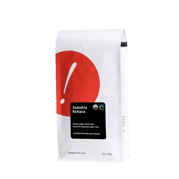 Sumatra Ketiara Fairtrade Organic 12 oz